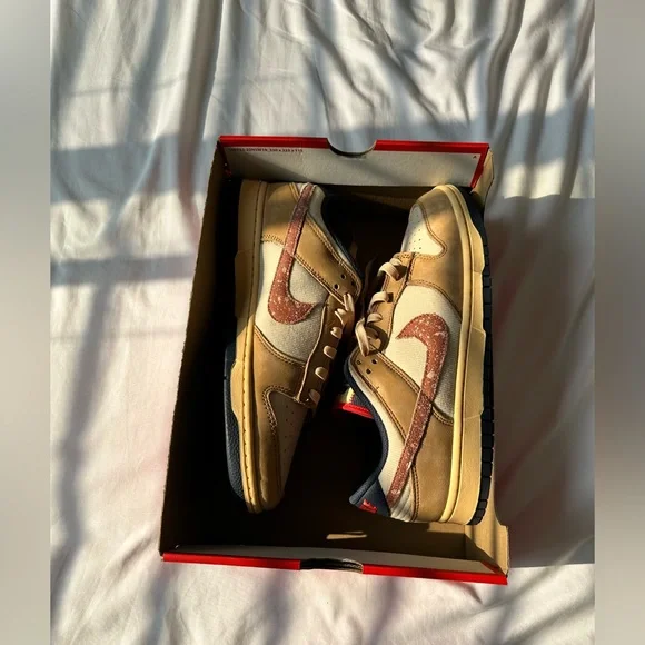 NEW Nike Dunk Low Retro SE in Wheat and Burnt Sunrise - Picture 5 of 8